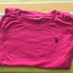 Pink polo shirt
